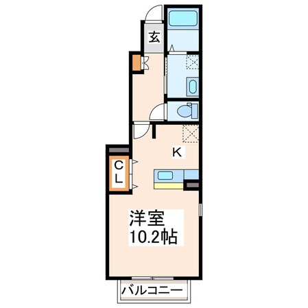 佐土原 徒歩5分 1階の物件間取画像